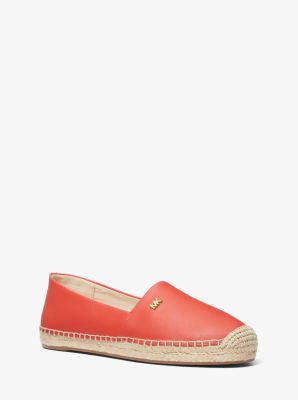 Kendrick Leather Slip On Espadrille Michael Kors