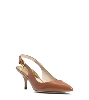 Kelsey Calf Leather Sling-Back Pump | Michael Kors