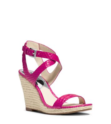 michael kors kaylee wedge sandals