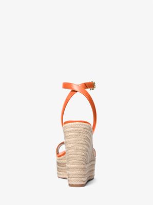 Leighton Leather Wedge Sandal