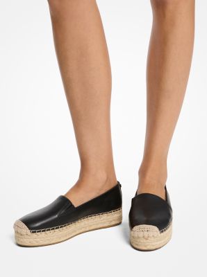 Lynn Leather Platform Espadrille