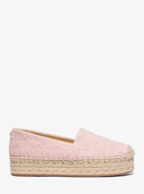 Espadrilla Lynn in denim con plateau e logo in rilievo image number 1