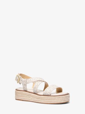 Sandalo stile espadrilla Lynn con logo e plateau image number 0