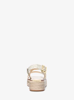 Espadrille-Sandale Lynn mit Signature-Logomuster und Plateau