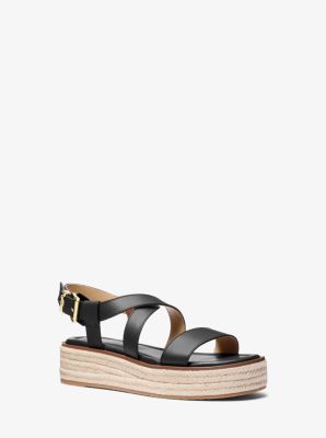 Lynn Leather Platform Espadrille Sandal image number 0