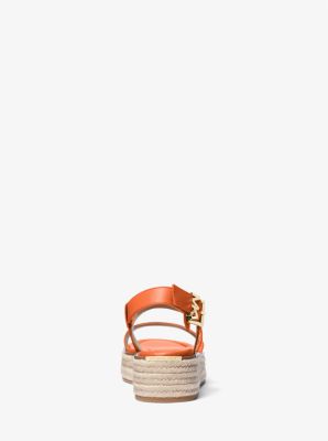 Lynn Leather Platform Espadrille Sandal