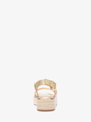 Lynn Metallic Leather Platform Espadrille Sandal image number 2