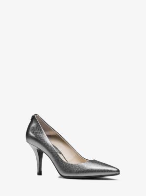 Flex Metallic Saffiano Leather Pump