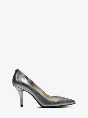 Flex Metallic Saffiano Leather Pump
