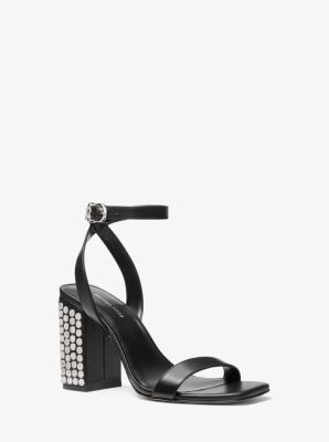 Merriam Studded Leather Block Heel Sandal image number 0