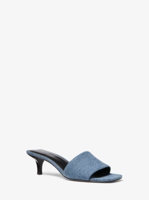 Merriam Denim Kitten Heel Sandal image number 0