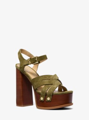 Nora Suede Platform Sandal image number 0