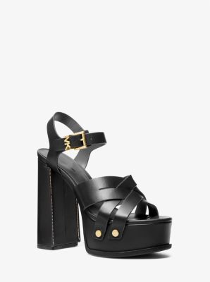 Nora Leather Platform Sandal image number 0