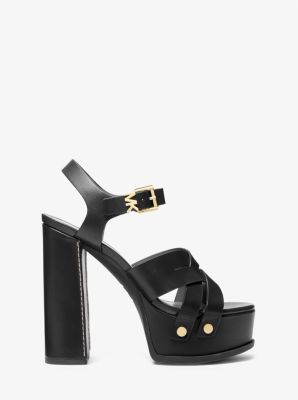 Sandalo Plateau Jessica Simpson Anissia - Combo Nero, Tacco 11,4 Cm, Taglia 37.5 EU