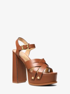 Nora Leather Platform Sandal image number 0