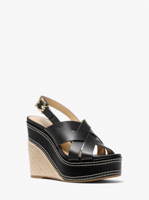 Nora Leather Wedge Sandal image number 0