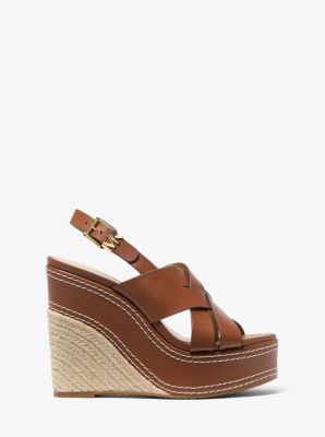 Nora Leather Wedge Sandal image number 1