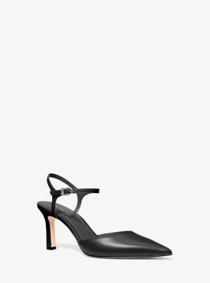 MK Mittelhoher Pumps Amara Aus Leder - Schwarz