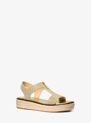 Berkley Glitter Chain Mesh Espadrille Sandal