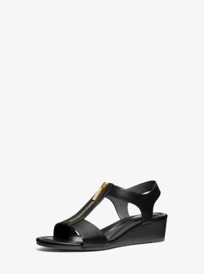 Wedge Berkley aus Leder in SCHWARZ | Michael Kors