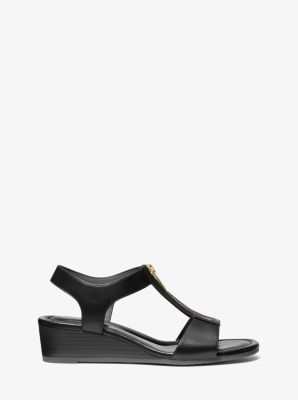 Wedge Berkley aus Leder in SCHWARZ | Michael Kors