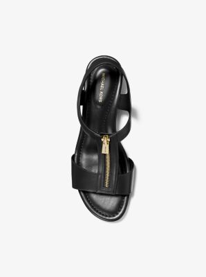Wedge Berkley aus Leder in SCHWARZ | Michael Kors