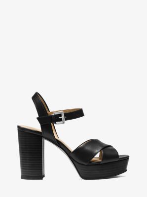 Divia leather store platform sandal