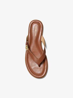 Sandalo Erin in pelle in CUOIO | Michael Kors