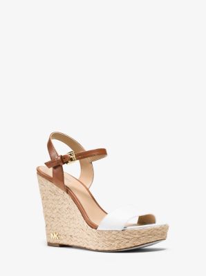 jill metallic leather wedge