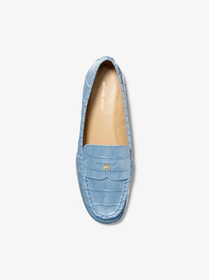Jennings Crocodile Embossed Leather Loafer
