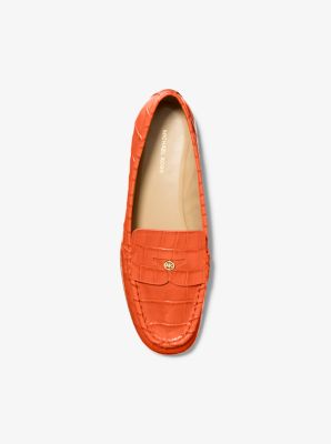 Jennings Crocodile Embossed Leather Loafer