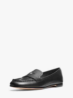 Jennings Leather Loafer in BLACK | Michael Kors