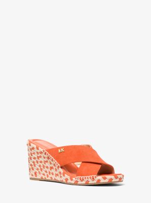 MK Wedge Kenzie Aus Wildleder - Orange