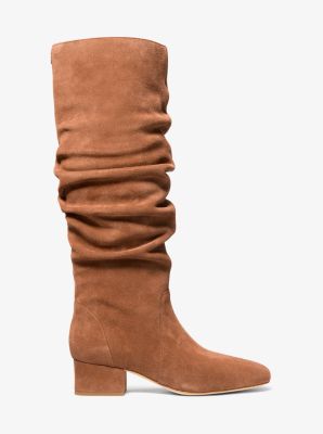Indra Suede Boot in LUGGAGE | Michael Kors
