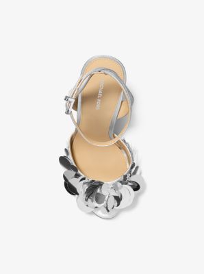 Loretta Sequin Embellished Metallic Sandal