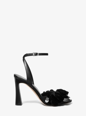 Sandale Loretta &agrave; paillettes et &agrave; ornements in NOIR | Michael Kors