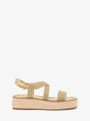 Lynn Glitter Chain Mesh Espadrille Sandal