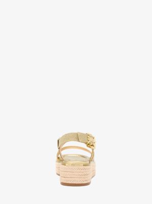 Lynn Glitter Chain Mesh Espadrille Sandal