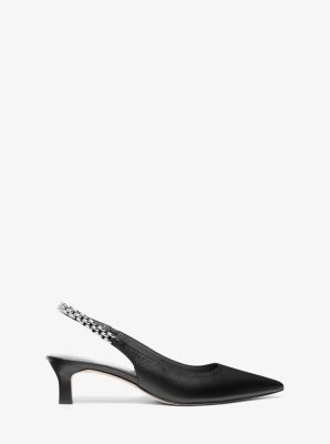 Zapato destalonado Marcia de piel in NEGRO | Michael Kors