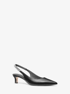 MK Slingpumps Marcia Aus Leder - Schwarz