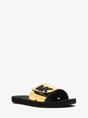 michael kors slides gold