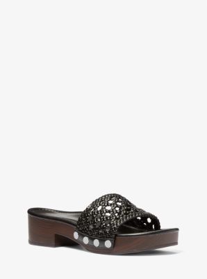 Slipper Mayes met geweven band