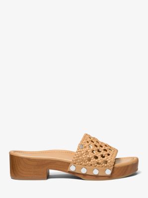 Thumbnail - MK Sandale Mayes Mit Gewebtem Riemen - Braun - Michael Kors