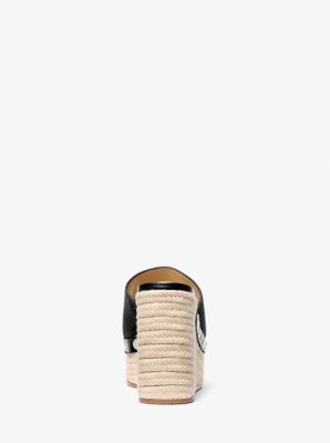 Mayes Suede Wedge Sandal in BLACK | Michael Kors