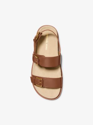 Sandalia Nia de piel in LUGGAGE | Michael Kors