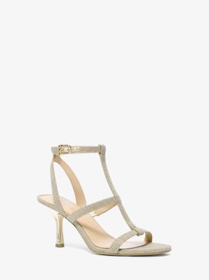 Nara Glitter Chain Mesh Sandal