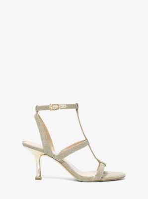 Nara Glitter Chain Mesh Sandal