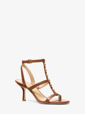 Sandale Nara en cuir &agrave; clous