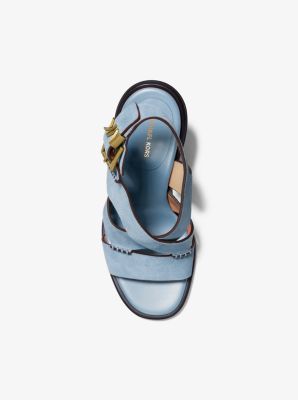 Raven Suede Block Heel Sandal