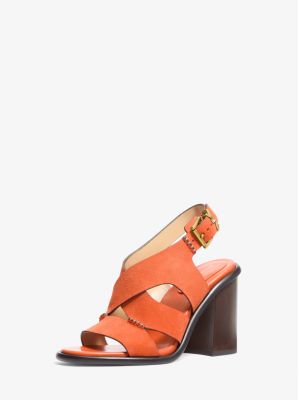 Raven Suede Block Heel Sandal
